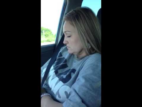 My lady can't fight the sleep