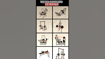 TREINO DE PERNAS COMPLETO Musculação Academia Workout Training Fit Ilustracaofitness Treino 