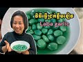 វិធីធ្វើជ្រក់ខ្ទឹមខៀវ | How to make green garlic ( Laba garlic )
