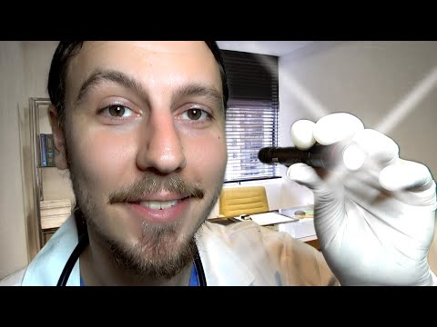 ASMR Eye Exam Doctor Roleplay Close Up Light for Sleep