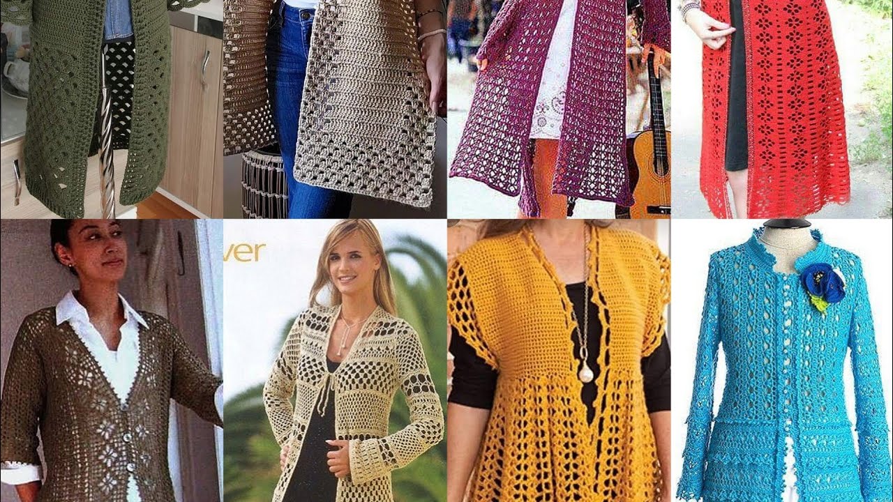 Crochet shrug mesh top, long sleeves mesh sweater for beginner tutorial beautiful caplet