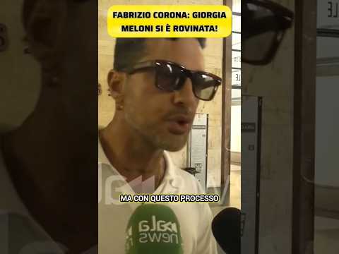 Video FABRIZIO CORONA: GIORGIA MELONI SI È ROVINATA!