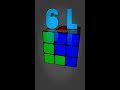 Make l pattern on a rubiks cube ytshorts