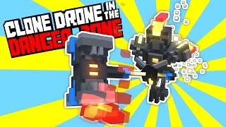Defeating the Flame Hammer Challenge! - Clone Drone in the Danger Zone Gameplay