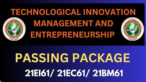 Technological Innovation Management And Entrepreneurship Vtu| 21 Scheme Important Questions