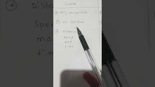 difference between vector quantity and scalar quantity #shorts