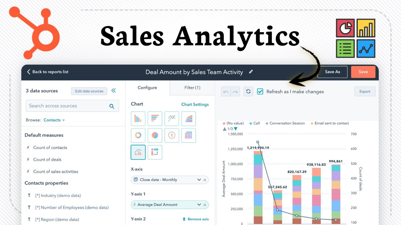 How To Create HubSpot Sales Analytics (No Advanced Setup Needed) - YouTube
