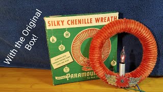 BLOW MOLD HOSPITAL (review) Vintage Christmas Paramount Chenille Electric Wreath