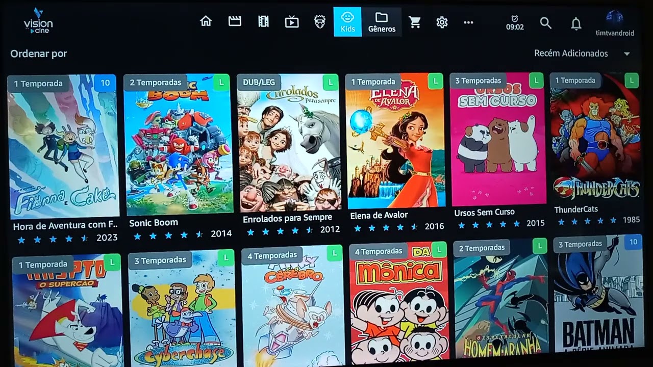 Vision cine demonstração