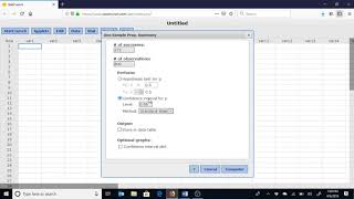 Confidence Interval About a Population Proportion in StatCrunch