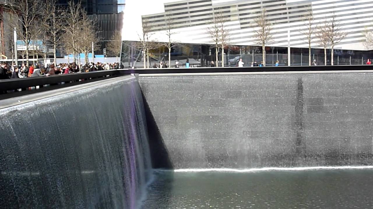 9/11 Memorial South Tower Pool and World Trade Center site March 2012