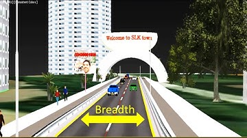 How to find width of road?