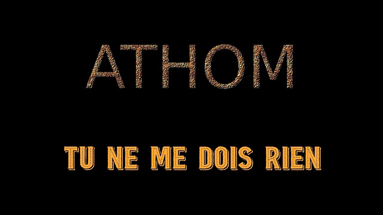 Stephan Eicher Tu Ne Me Dois Rien Paroles