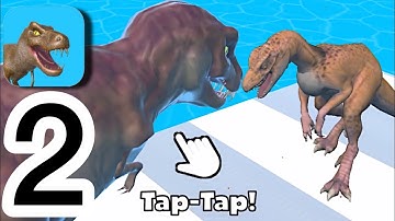 Dino Run 3D - Gameplay All Levels #2 | (iOS, Android)