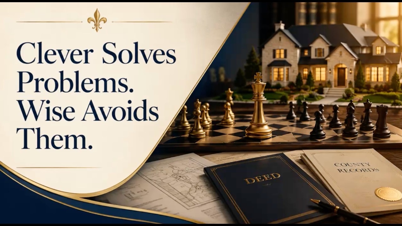 A Real Estate Deed or Affidavit recorded with the County can create false confidence. A professionally reviewed document before recording is the safeguard.   A wise choice goes further, looking beyond the County stamp to confirm the document, Title record, and chain of Title support the ownership structure the family intended.  🌐 Visit our website: https://quickclaimusa.com  📞 Call us at: 702-233–4014  ✅ Subscribe for expert insights on simplifying Real Estate Title and Deed changes in Nevada and beyond!  🔔 Like this video and hit the bell icon to get updates on making property ownership changes easy and stress-free.  About Quick Claim USA  Founded in Las Vegas, Nevada, in May 2011, the owner of Quick Claim USA has over 30 years of experience working in the Title And Escrow, Mortgage Lending And Real Estate Industries.  We pride ourselves on providing a Premier Concierge service experience when you need or want to make changes to the ownership on Real Estate (Title) after a purchase or refinance.  Our Concierge service approach means we take the time to care and listen to your story and provide solutions to achieve your objective. That’s why our motto is “We Do Good Deeds!”.  We specialize in assisting you with updating the Title/Deed to your home. So, whether you need to Add a family member, Transfer your property into a Living Trust or LLC, or Remove a co-owner, we are happy to help. Our team is here to simplify the process and make it easy for you.  On LinkedIn? Subscribe to our LinkedIn Newsletter! It is "An Owner’s Manual to Real Estate: Title Tips and Insights for Property Owners."  Click here to subscribe: https://www.linkedin.com/newsletters/7234225299708624896/  𝘋𝘪𝘴𝘤𝘭𝘢𝘪𝘮𝘦𝘳 𝘰𝘯 𝘞𝘦𝘣𝘴𝘪𝘵𝘦.