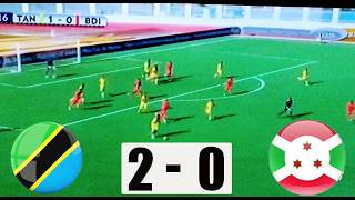 GOLI LA PILI:TANZANIA (2) -(0) VS BURUNDI - MCHEZO WA NUSU FAINALI YA CECAFA U20