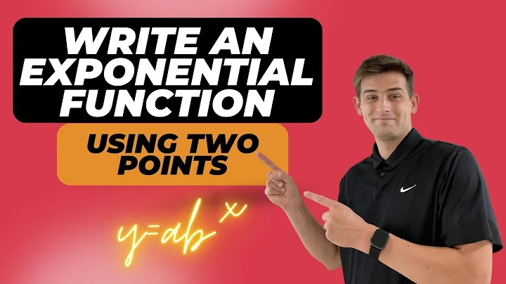 Write an Exponential Function Using Two Points