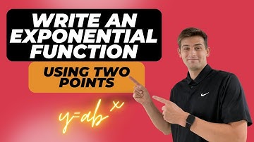 Write an Exponential Function Using Two Points