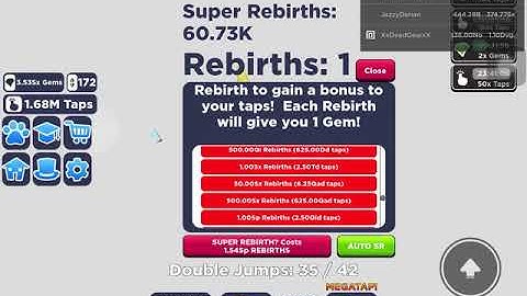 Unli Jumping Glitch  in Tapping Simulator! Roblox