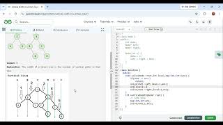 Vertical Width of a Binary Tree Practice GeeksforGeeks News