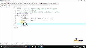 BÀI TẬP LẬP TRÌNH C  3.4 - CHƯƠNG TRÌNH TÍNH N!