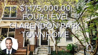 Modern Four-Level Clarendon Park Townhome: Arlington, VA