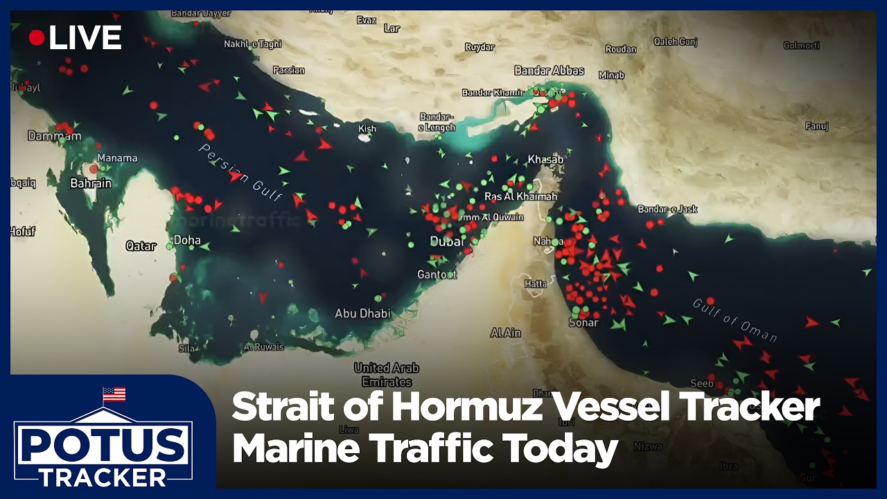 LIVE: Vessel Movements Through the Strait of Hormuz | Animated Traffic Map | AQ113