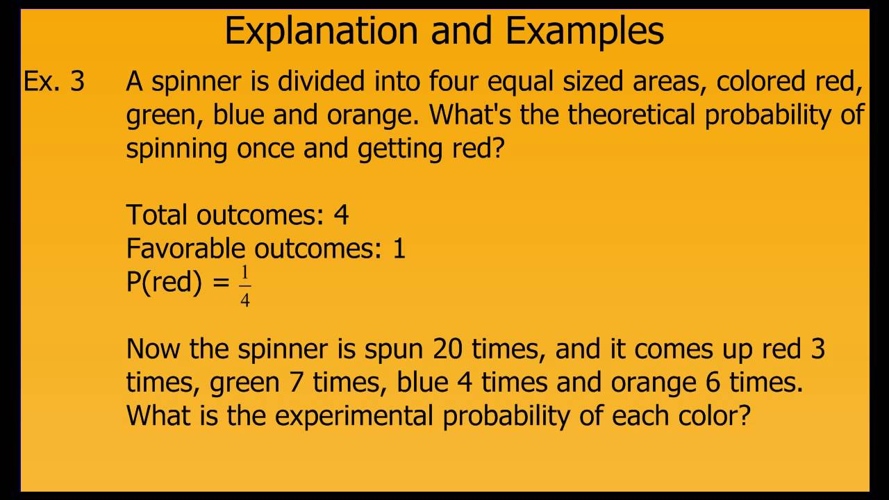 Find Probability and Odds - YouTube