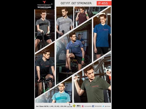 #Technosport Jacquard Polo