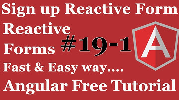 Signup With Reactive Forms | Angular Form Validation | Custom Validation | Show Error Message Hover