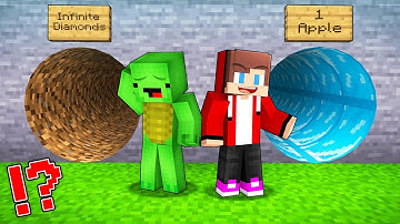 JJ and Mikey Pick POOR vs RICH Tunnel Battle in Minecraft Challenge from Maizen!