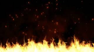 Fire Burning Hot Sparks Free Stock Video