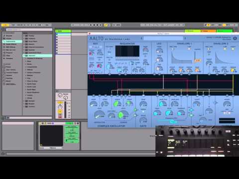 How to browse Madrona Labs Aalto Audio Unit Presets from Ableton Push