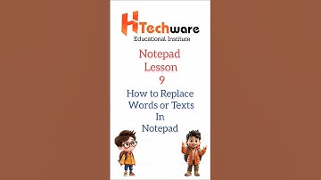 Text replace in notepad | replace text in notepad | replace words in notepad #shorts #tech