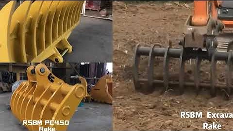 RSBM Excavator Rake