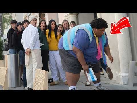 Fat Man Farts On Girls In Beverly Hills!! (Walrus Farts)