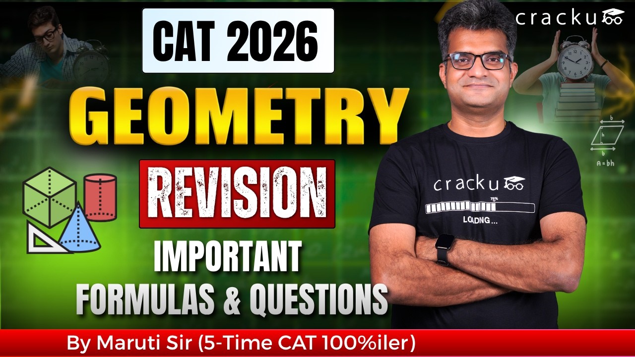 CAT 2026 Quant Revision 🔴Complete Geometry by Maruti Sir (CAT 100%iler ...