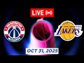 NBA LIVE! Los Angeles Lakers vs Washington Wizards October 31, 2025 | 2025 NBA Season Live 2K