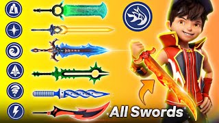 Boboiboy All 7 Elemental Swords Explained In Hindi