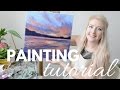 PAINTING TUTORIAL Acrylic Seascape Techniques | Katie Jobling Art