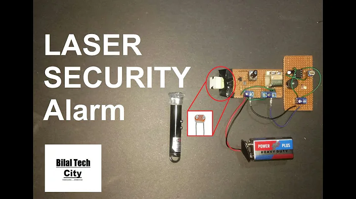 Laser Security Alarm Using LDR Sensor - 99% Working - Project no.2