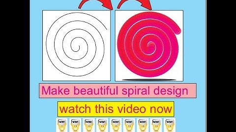 How To Make Beautiful Spiral Design In CorelDraw | CorelDraw Tips and tricks