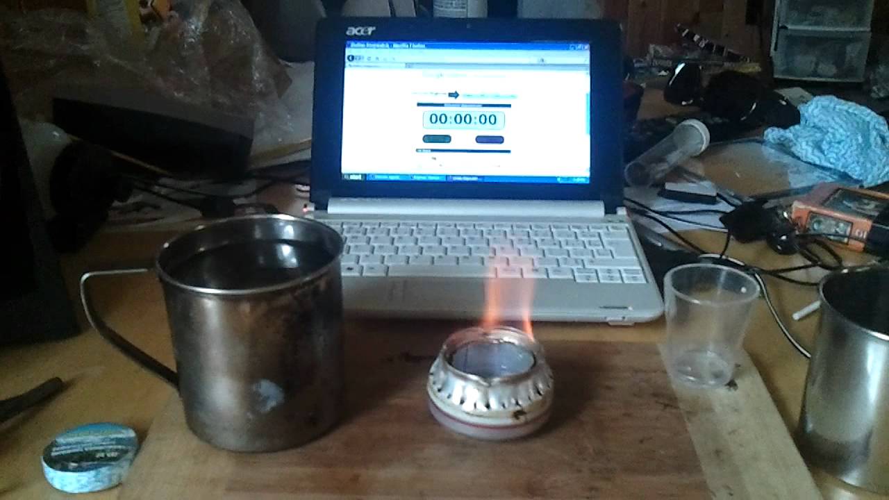 Homemade stove boil time YouTube