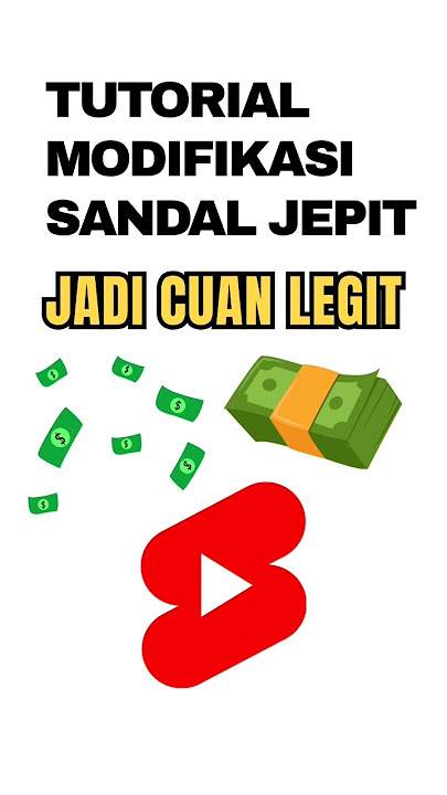TUTORIAL MODIFIKASI SANDAL JEPIT JADI LEBIH KUAT #shorts #viralshorts #tutorial