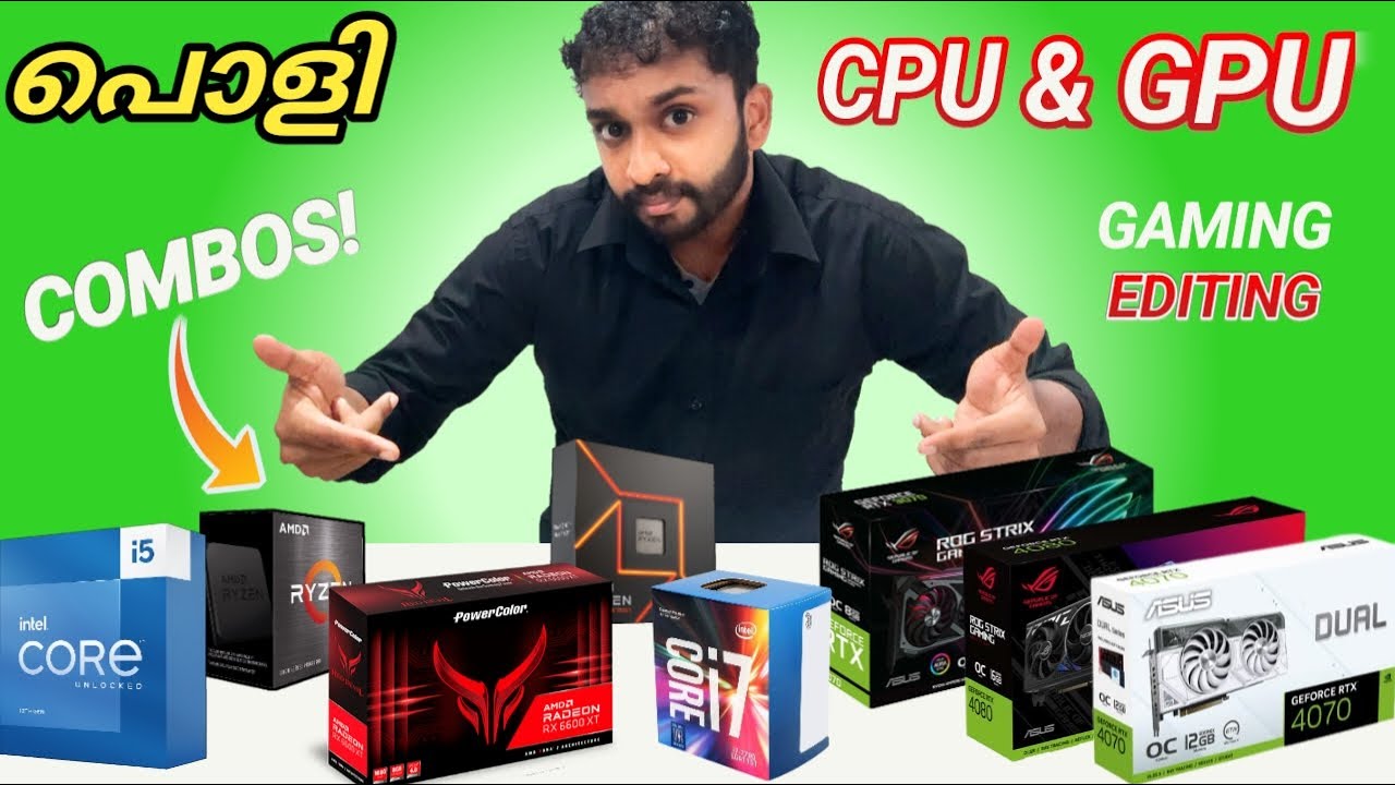 Budget cpu gpu combo for pc build 2023 malayalam techmart360 youtube