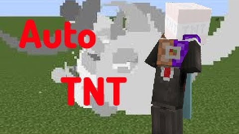 How To Make Auto Ignited TNT In Minecraft Bedrock Edition!!!!