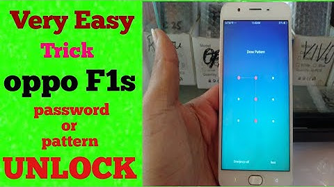 Oppo F1s forgot password or pattern unlock or remove / paano tanggalin Ang password / easy method