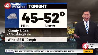 WIVB-4, Buffalo NY, 11:30 pm newscast, Mike Doyle weather segment, October 24, 2021