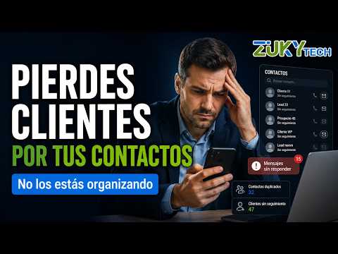 ¿PIERDES CLIENTES POR NO ORGANIZAR TUS CONTACTOS? | ZUKY TECH