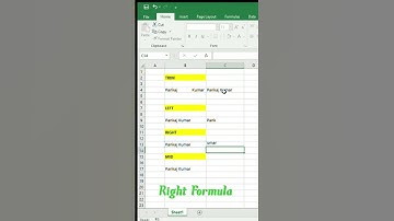 Excel Formula #Trim #Left #Right #Mid